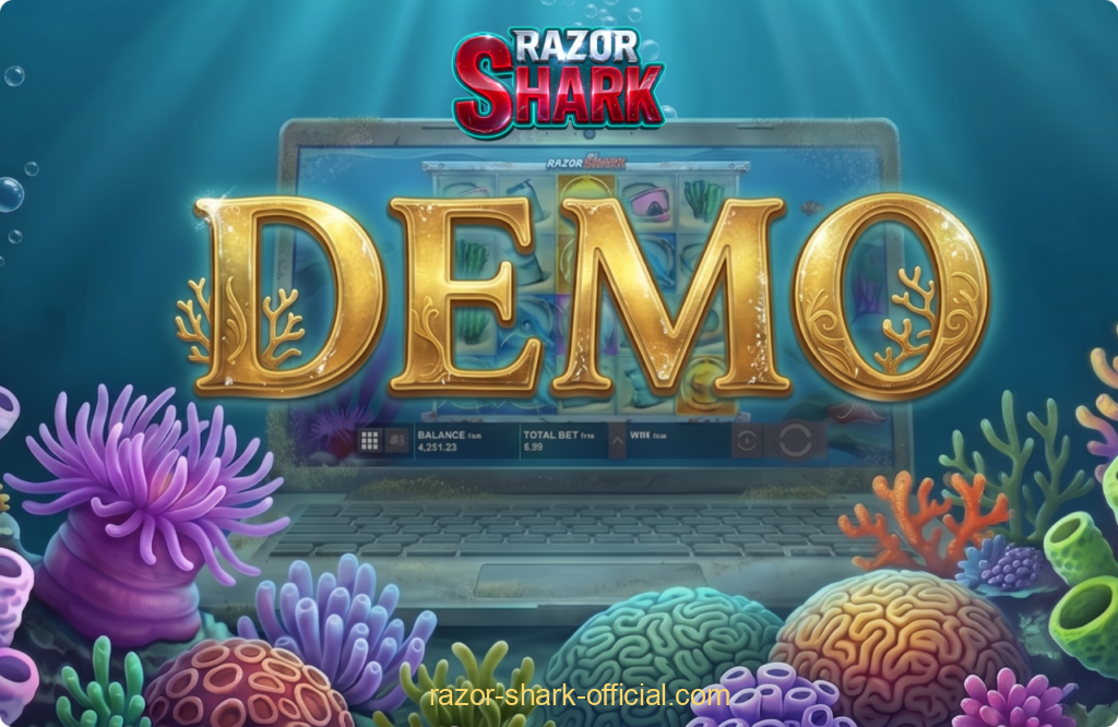 Vous pouvez utiliser le mode démo de Razor Shark pour découvrir le jeu sans risque, tandis que le jeu en argent réel procure l'adrénaline des gains réels